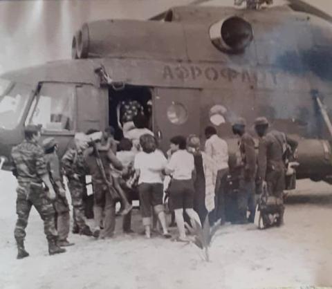 Evacuación de Sumbe luego de la batalla