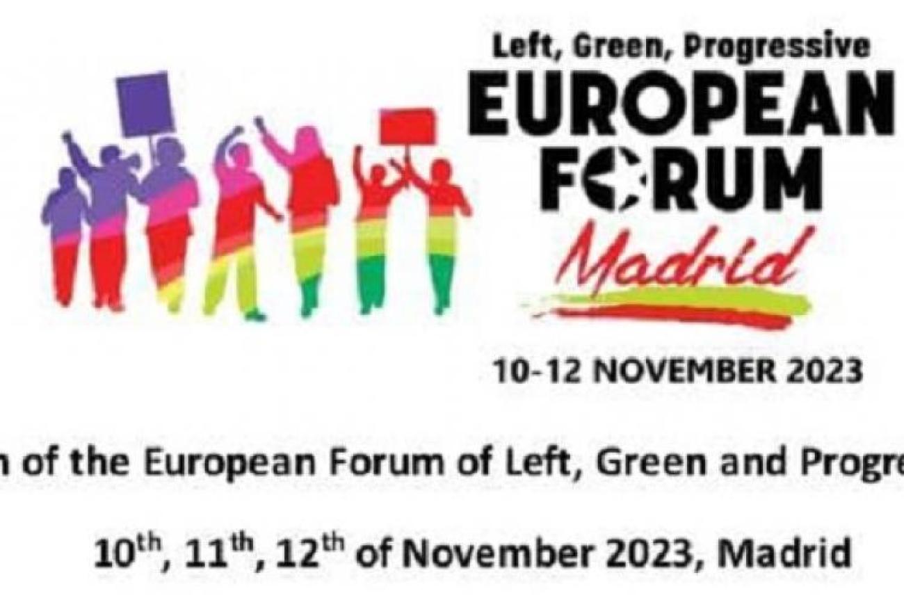 Solidaridad con Cuba en contexto del VII Foro Europeo de Fuerzas de Izquierda, Verdes y Progresistas