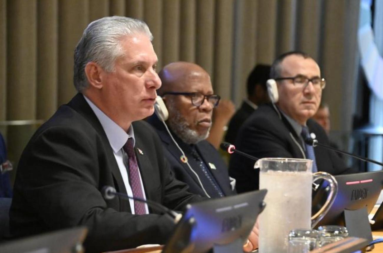 Intervención de Miguel Mario Díaz-Canel Bermúdez, en la Sesión Inaugural de la Reunión Ministerial del Grupo de los 77 y China, en Nueva York