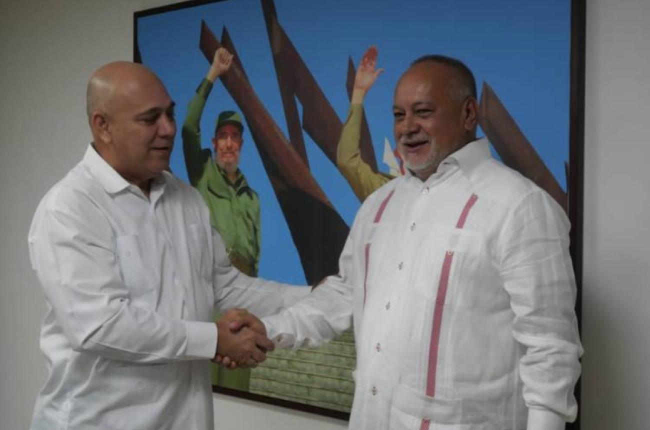 Recibe Morales Ojeda a Primer Vicepresidente del PSUV Diosdado Cabello