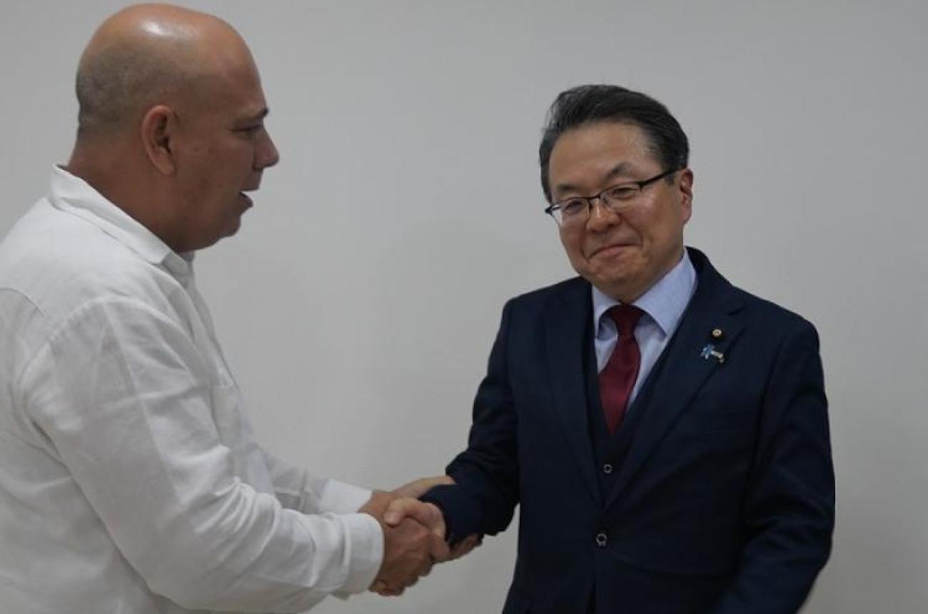 Recibe Morales Ojeda al Sr. Seko Hiroshige, Secretario General del Partido Liberal Democrático en la Cámara Alta