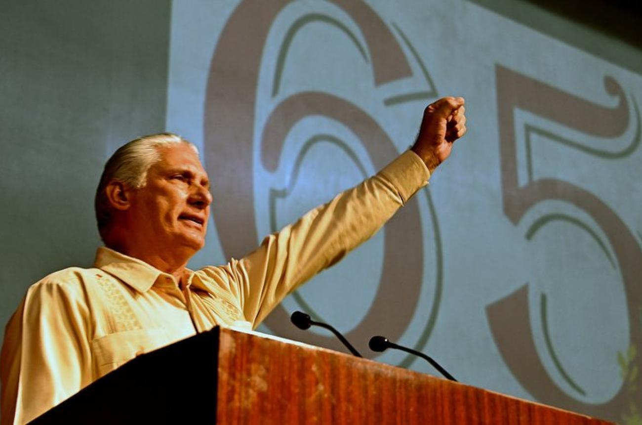 Miguel Díaz-Canel_Aniversario Órganos de la Seguridad del Estado