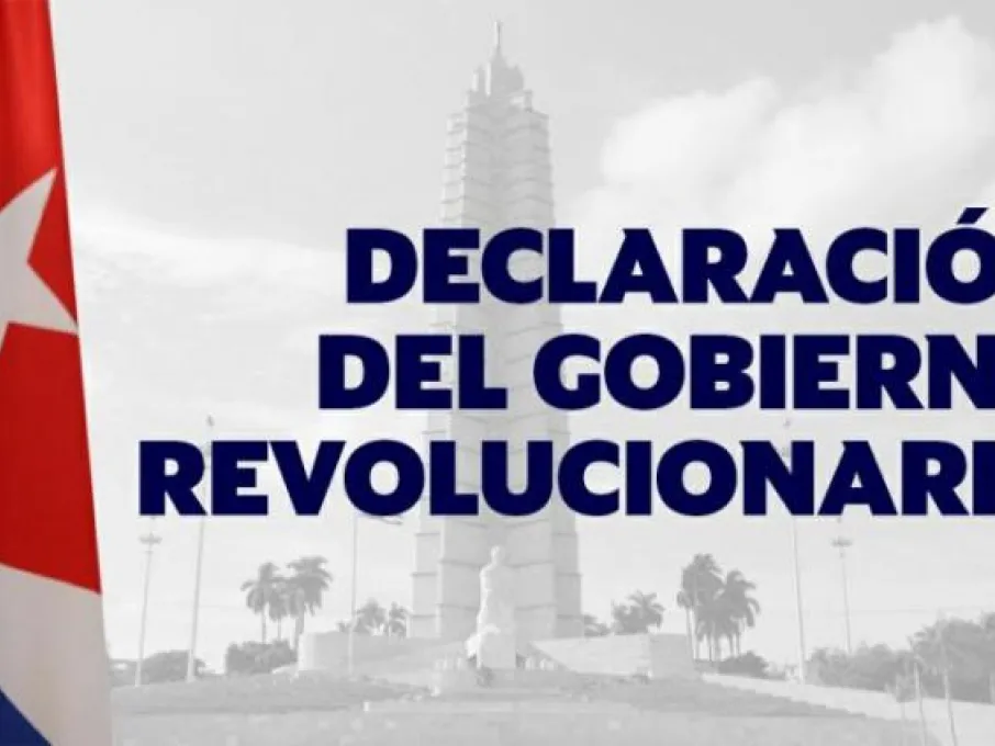 Declaración del Gobierno revolucionario